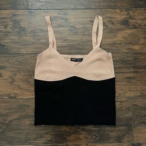 Color Block Knit Tank Top